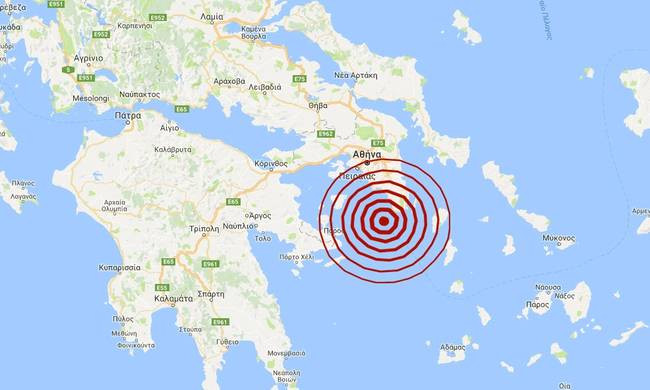 Σεισμική δόνηση 4,4 Ρίχτερ ταρακούνησε την Αττική